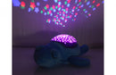 nachtlamp Dreamy Turtle led 32 cm blauw/paars