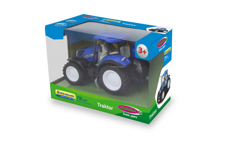 New Holland tractor 12,5 cm blauw