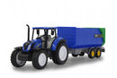 New Holland tractor met kiepwagen 32,5 cm blauw