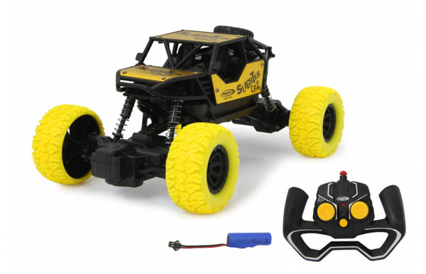 bestuurbare auto RC-Crawler diecast 21 cm geel