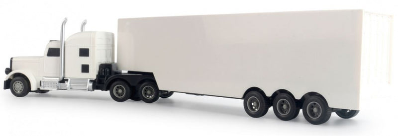 RC Amerikaanse vrachtwagen 46,5 cm 1:34 wit 3-delig