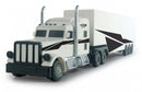 RC Amerikaanse vrachtwagen 46,5 cm 1:34 wit 3-delig