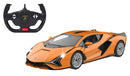 RC auto Lamborghini Sián 35,5 cm 1:14 oranje 2-delig