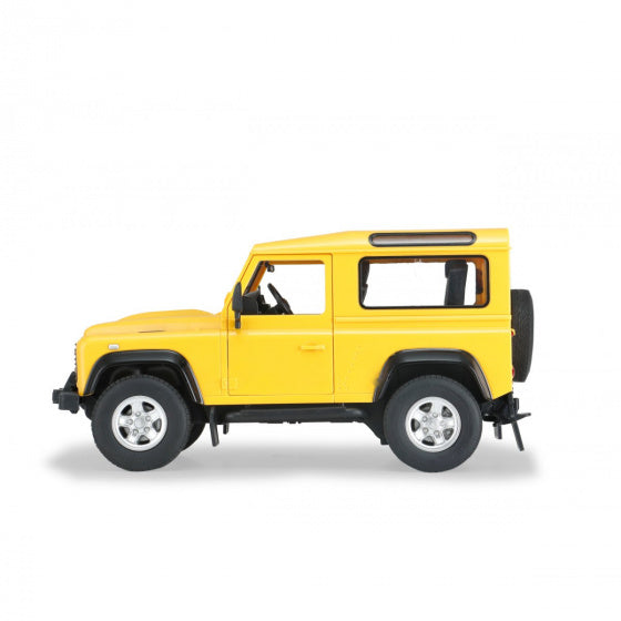 RC auto Land Rover Defender 29 cm 1:14 geel 2-delig