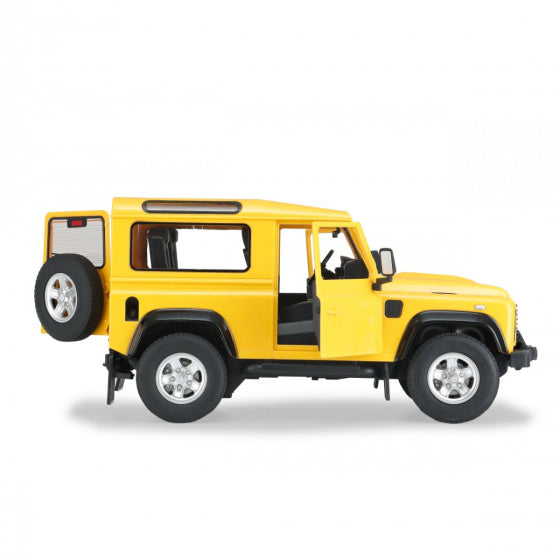RC auto Land Rover Defender 29 cm 1:14 geel 2-delig