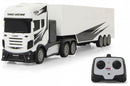RC vrachtwagen met trailer 46,5 cm 1:34 wit 3-delig