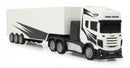 RC vrachtwagen met trailer 46,5 cm 1:34 wit 3-delig