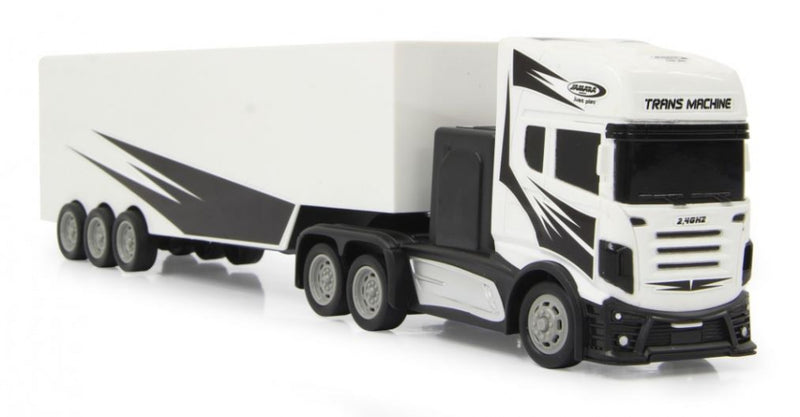 RC vrachtwagen met trailer 46,5 cm 1:34 wit 3-delig