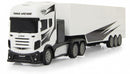 RC vrachtwagen met trailer 46,5 cm 1:34 wit 3-delig