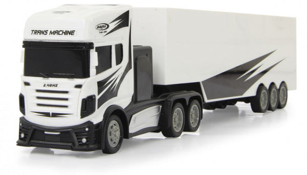 RC vrachtwagen met trailer 46,5 cm 1:34 wit 3-delig