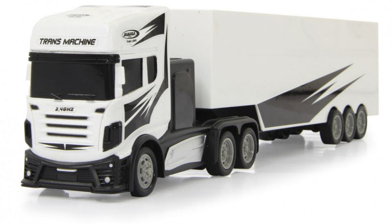 RC vrachtwagen met trailer 46,5 cm 1:34 wit 3-delig