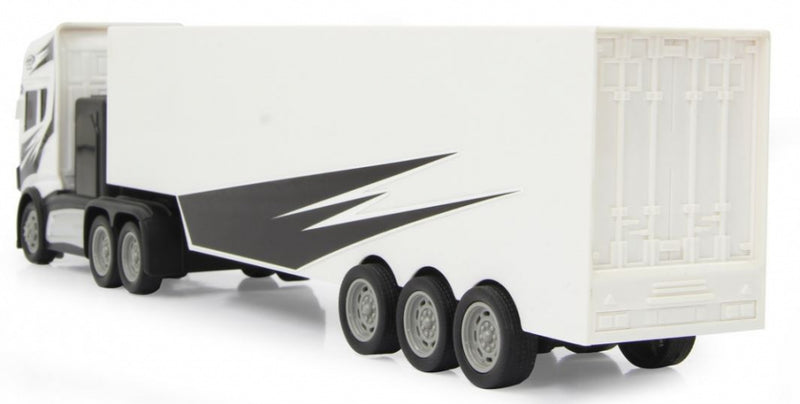 RC vrachtwagen met trailer 46,5 cm 1:34 wit 3-delig