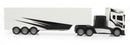 RC vrachtwagen met trailer 46,5 cm 1:34 wit 3-delig