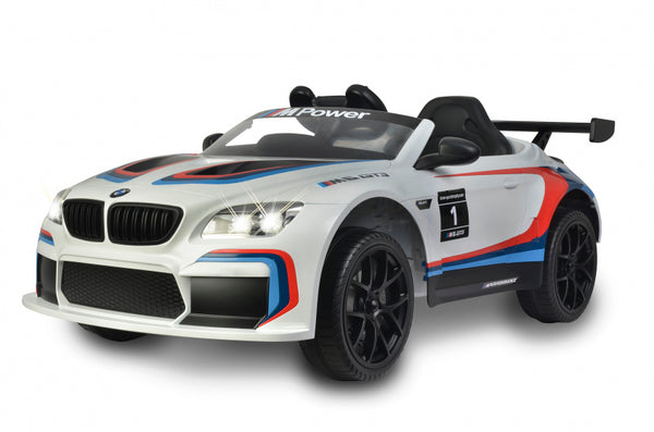 elektrische kinderauto BMW M6 GT3 12V wit