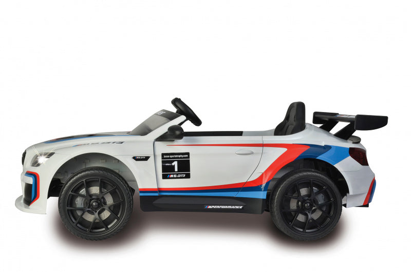 elektrische kinderauto BMW M6 GT3 12V wit