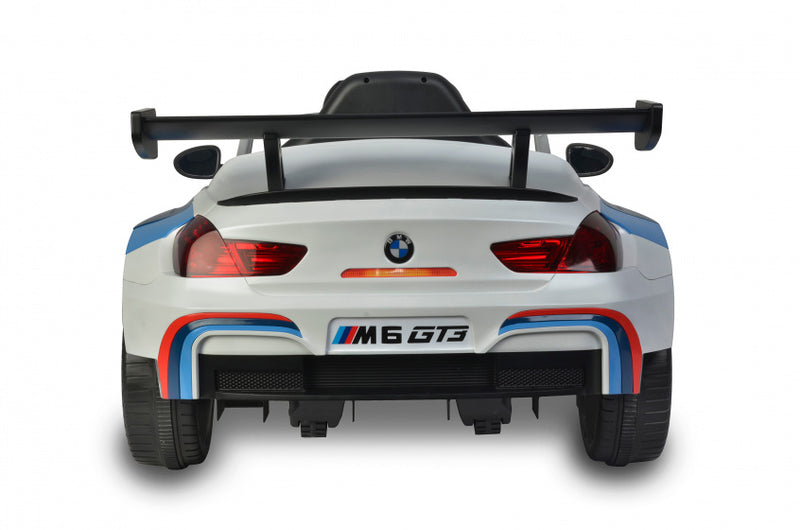 elektrische kinderauto BMW M6 GT3 12V wit