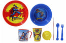 serviesset Superman jongens rood/blauw 8-delig