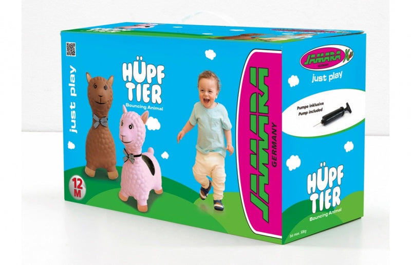 skippydier Lama 47 cm roze