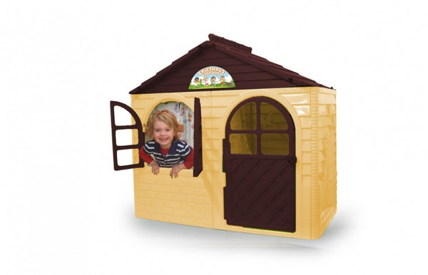 speelhuisje 130 x 78 x 120 cm bruin