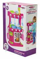 speelkeuken Little Cook 57 cm roze 42-delig