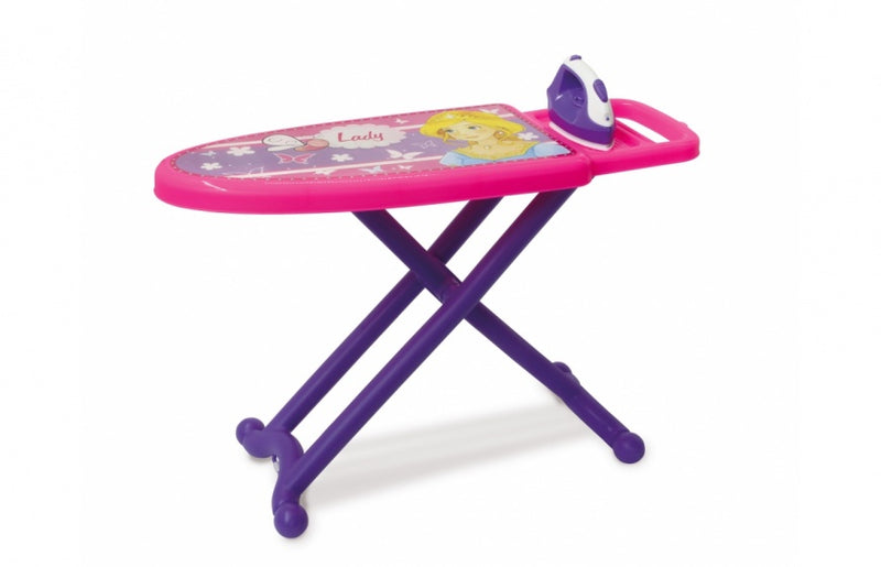 strijkset Little Princess meisjes 71 cm roze/paars 4-delig