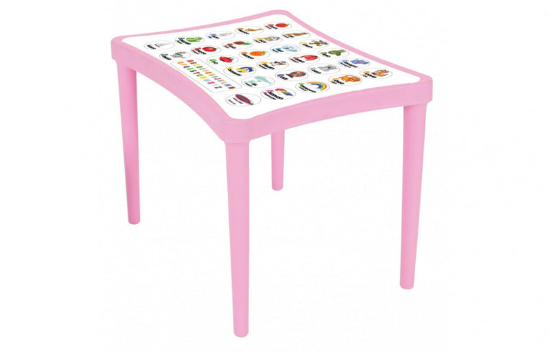 tafelset Easy Learning junior 57 x 41,5 cm roze 3-delig