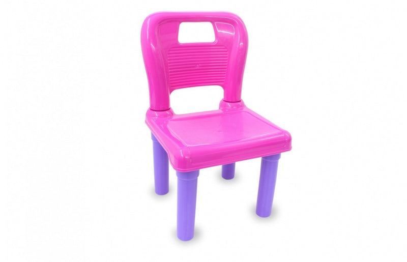 tafelset Lets Study 69,5 x 56,5 cm roze/paars 2-delig