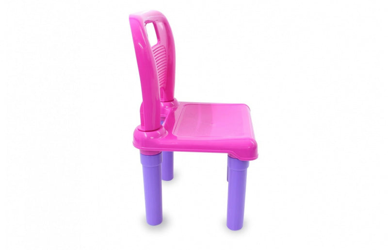 tafelset Lets Study 69,5 x 56,5 cm roze/paars 2-delig