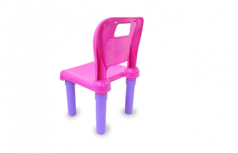 tafelset Lets Study 69,5 x 56,5 cm roze/paars 2-delig