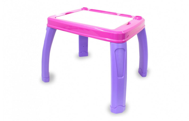 tafelset Lets Study 69,5 x 56,5 cm roze/paars 2-delig