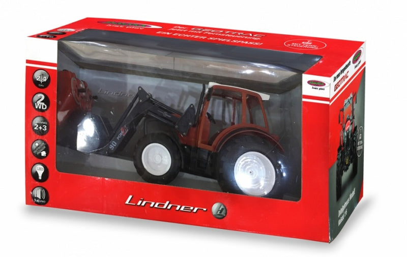 tractor Lindner Geotract Frontlader 1:16 2,4 GHz rood