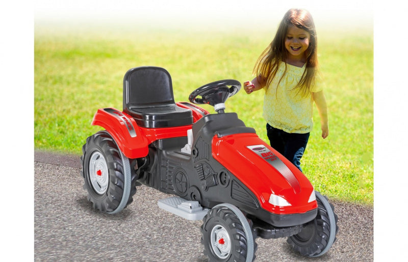 tractor Ride On Big Wheel 12 V junior 114 x 53 cm rood