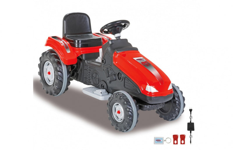 tractor Ride On Big Wheel 12 V junior 114 x 53 cm rood