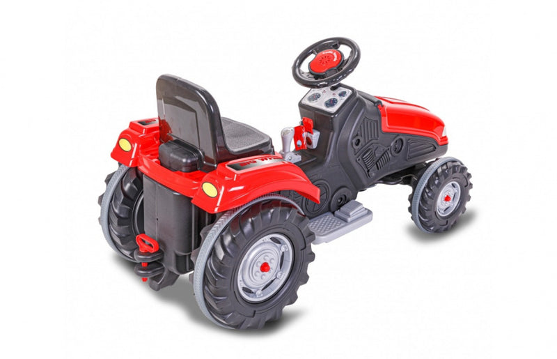 tractor Ride On Big Wheel 12 V junior 114 x 53 cm rood