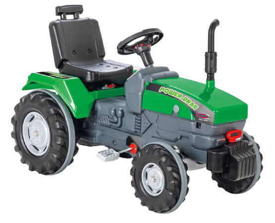 traptractor Power Drag 95 x 45 x 66,5 cm groen/grijs