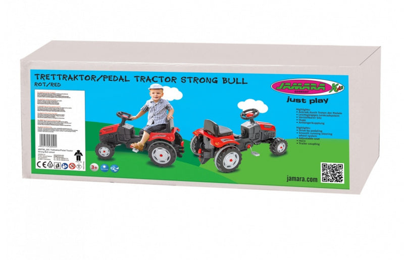 traptractor Strong Bull 95 x 51 x 51 cm rood/zwart
