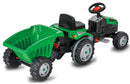 traptractor Strong Bull met aanhanger 144 x 53,5 cm groen