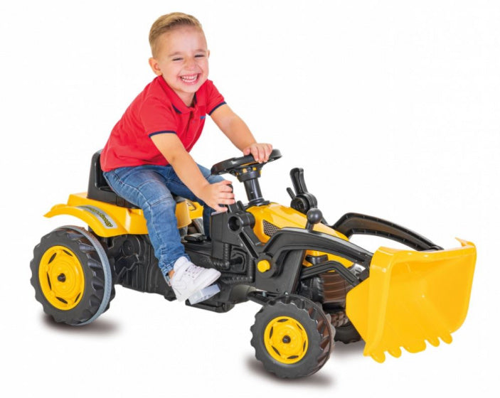 traptractor Strong Bull met voorlader 125 x 51 cm geel