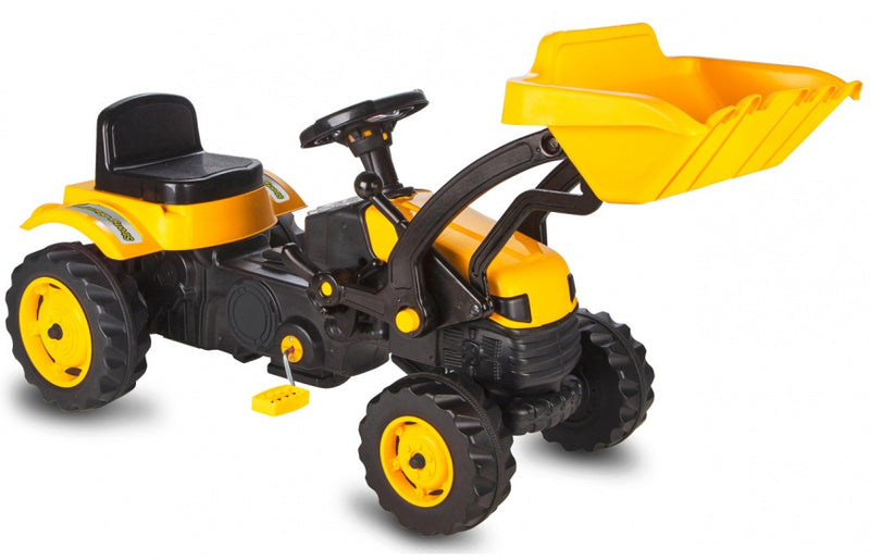 traptractor Strong Bull met voorlader 125 x 51 cm geel