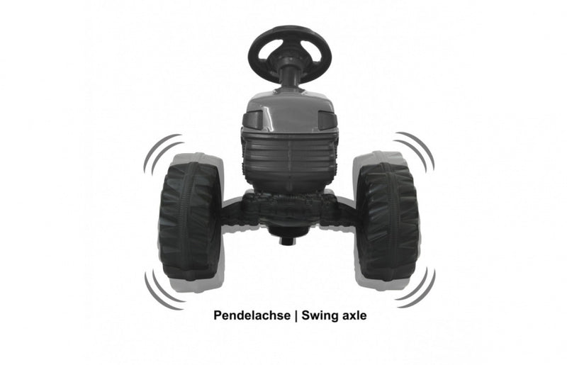 traptractor Strong Bull met voorlader 125 x 51 cm geel
