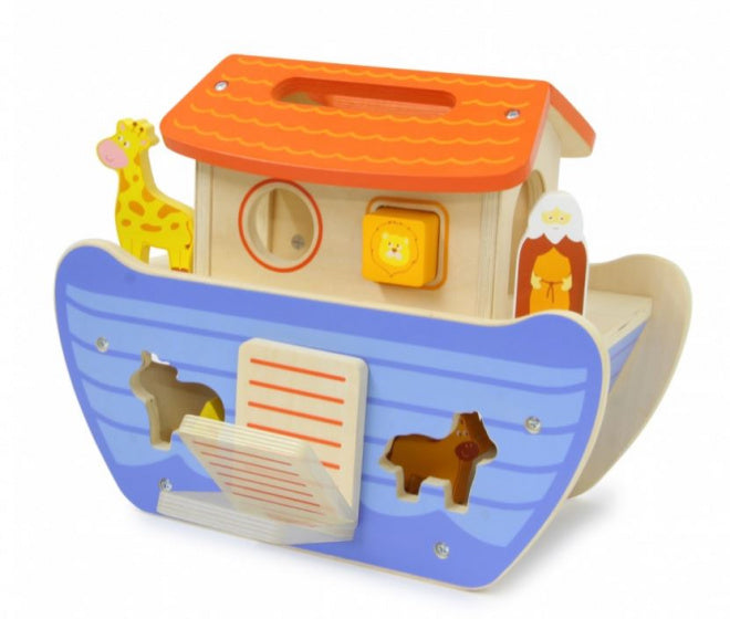 vormensorteerder Kidiwood Noah's Ark hout 13-delig