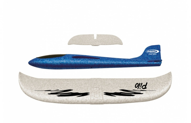 werpvliegtuig Pilo foam junior wit 46 cm
