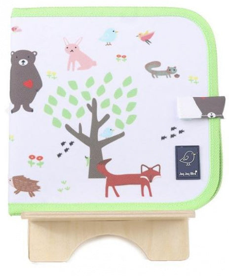 krijtboek dieren 20 cm groen/wit 5-delig