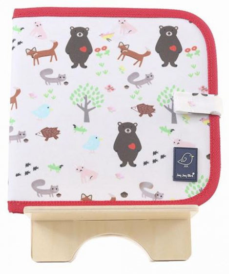 krijtboek dieren 20 cm wit/rood 5-delig