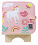 krijtboek eenhoorn 20 cm roze 5-delig