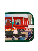 tekenboek trein 20 x 20 cm rood/groen 5-delig