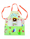 kinderschort Mol junior katoen groen/crème