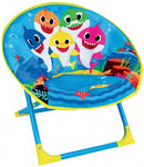 kinderstoel BabyShark 47 x 54 cm opvouwbaar blauw/geel