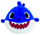 knuffel Haai junior 17 cm pluche blauw/wit