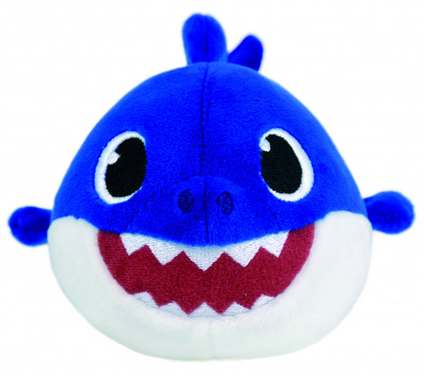 knuffel Haai junior 17 cm pluche blauw/wit